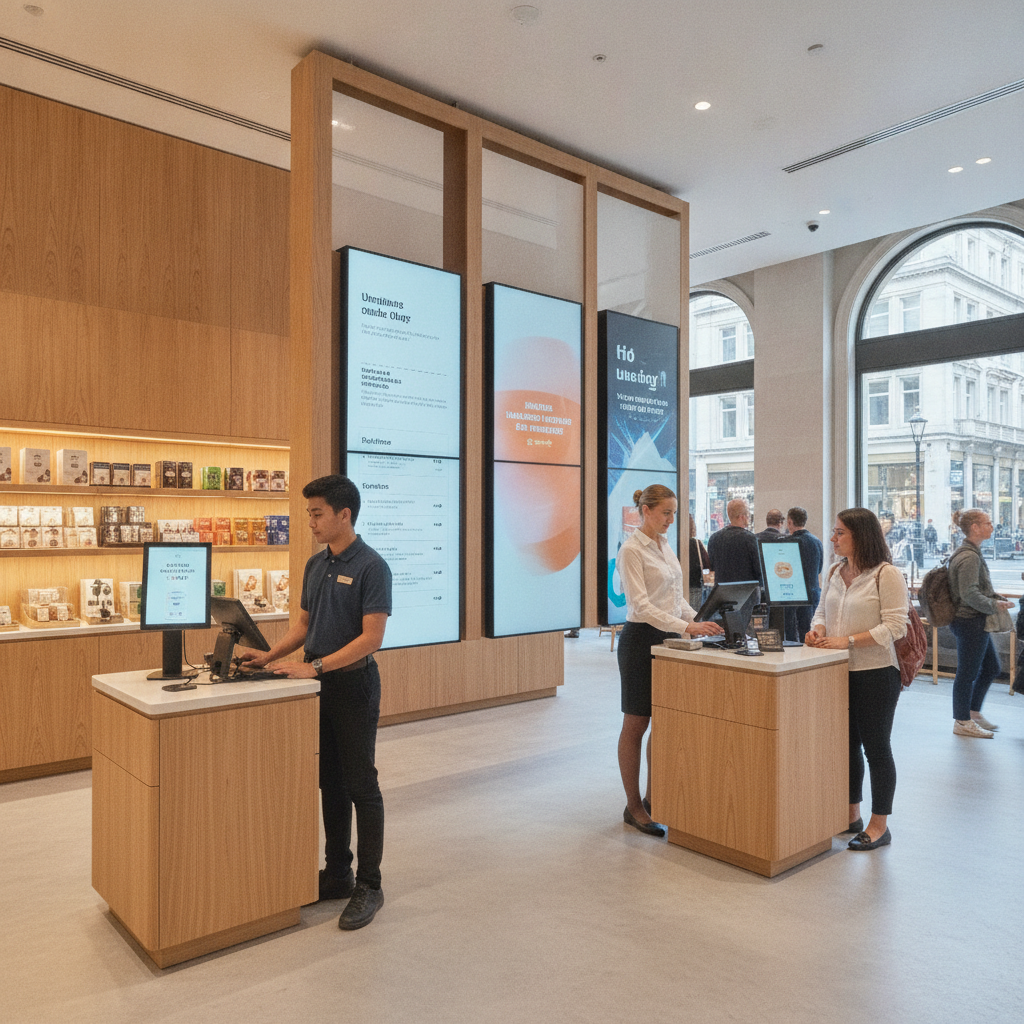 Maximising Efficiency with Digital Signage for UK Retail
